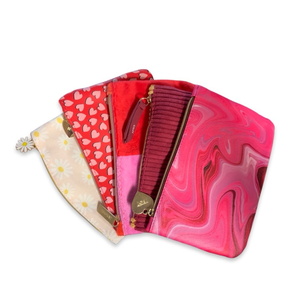 IPSY 5-Piece Makeup Bag Bundle (Romantic)
